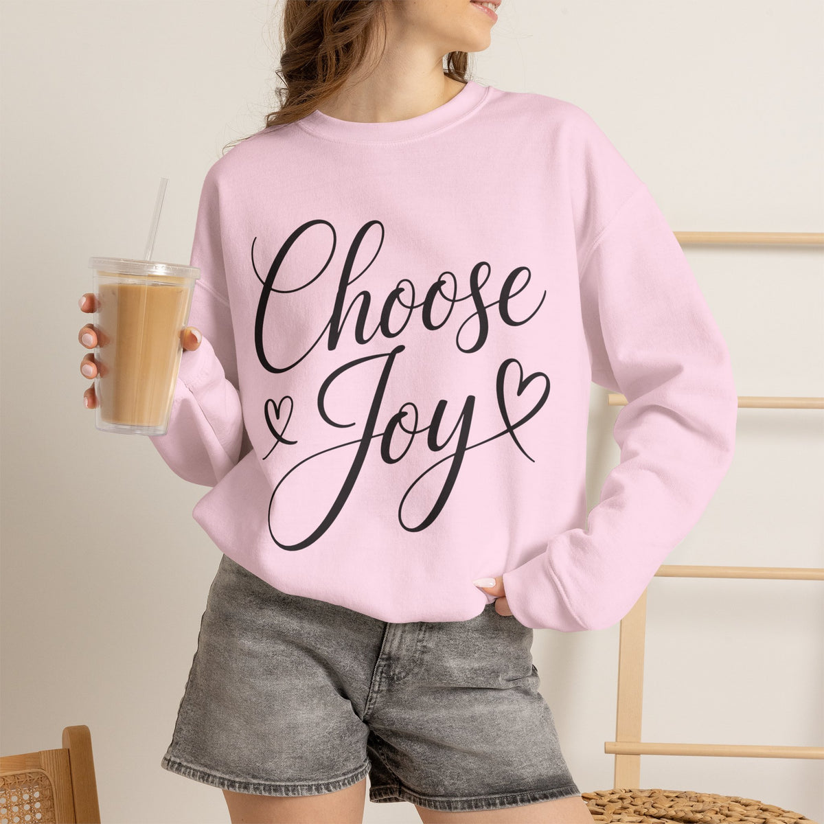 Choose Joy Inspirational Crewneck Sweatshirt