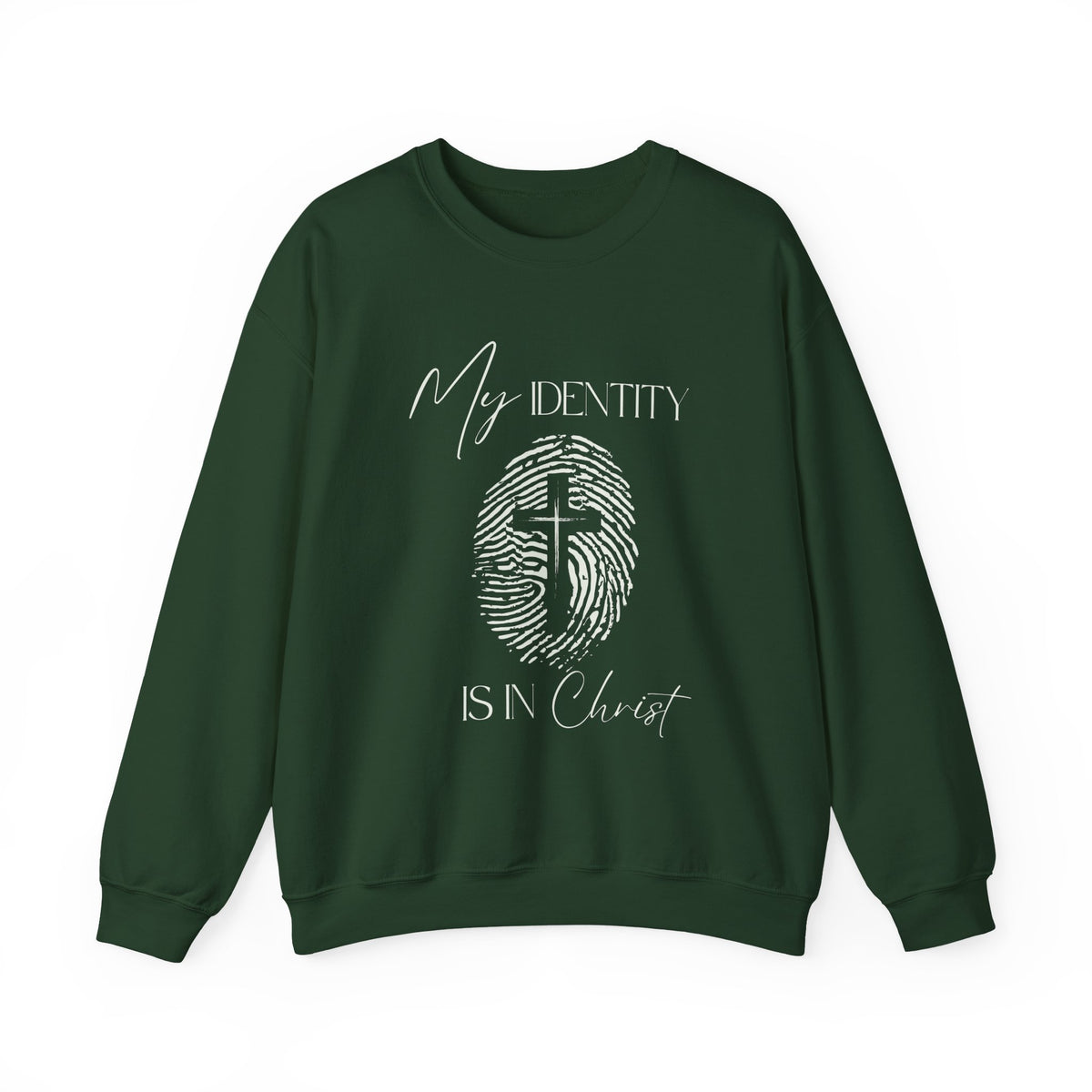 My Identity Is in Christ Fingerprint Sweatshirt