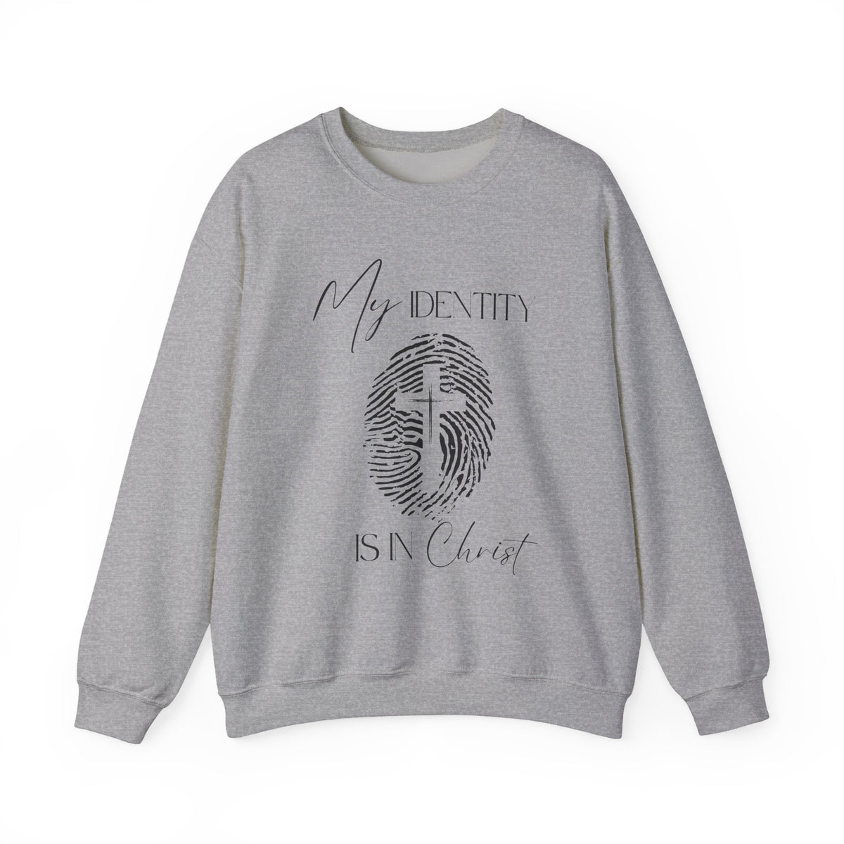 My Identity Is in Christ Fingerprint Sweatshirt