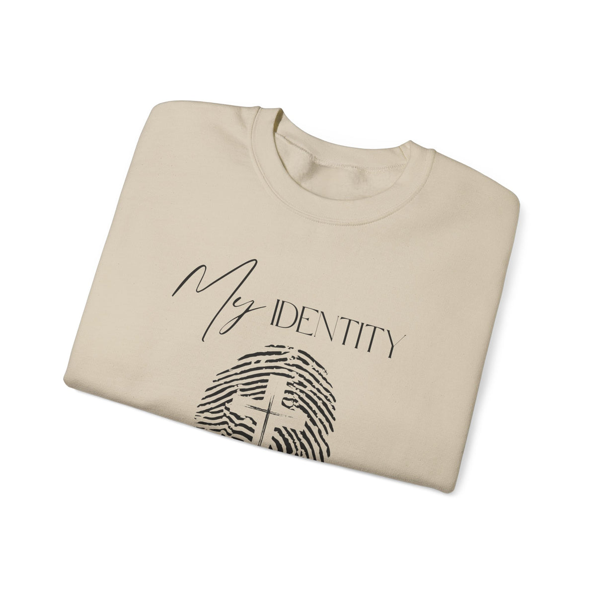My Identity Is in Christ Fingerprint Sweatshirt