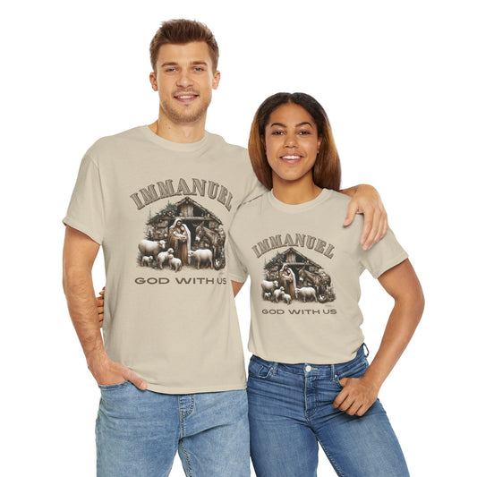 Immanuel God With Us Unisex Heavy Cotton T-Shirt