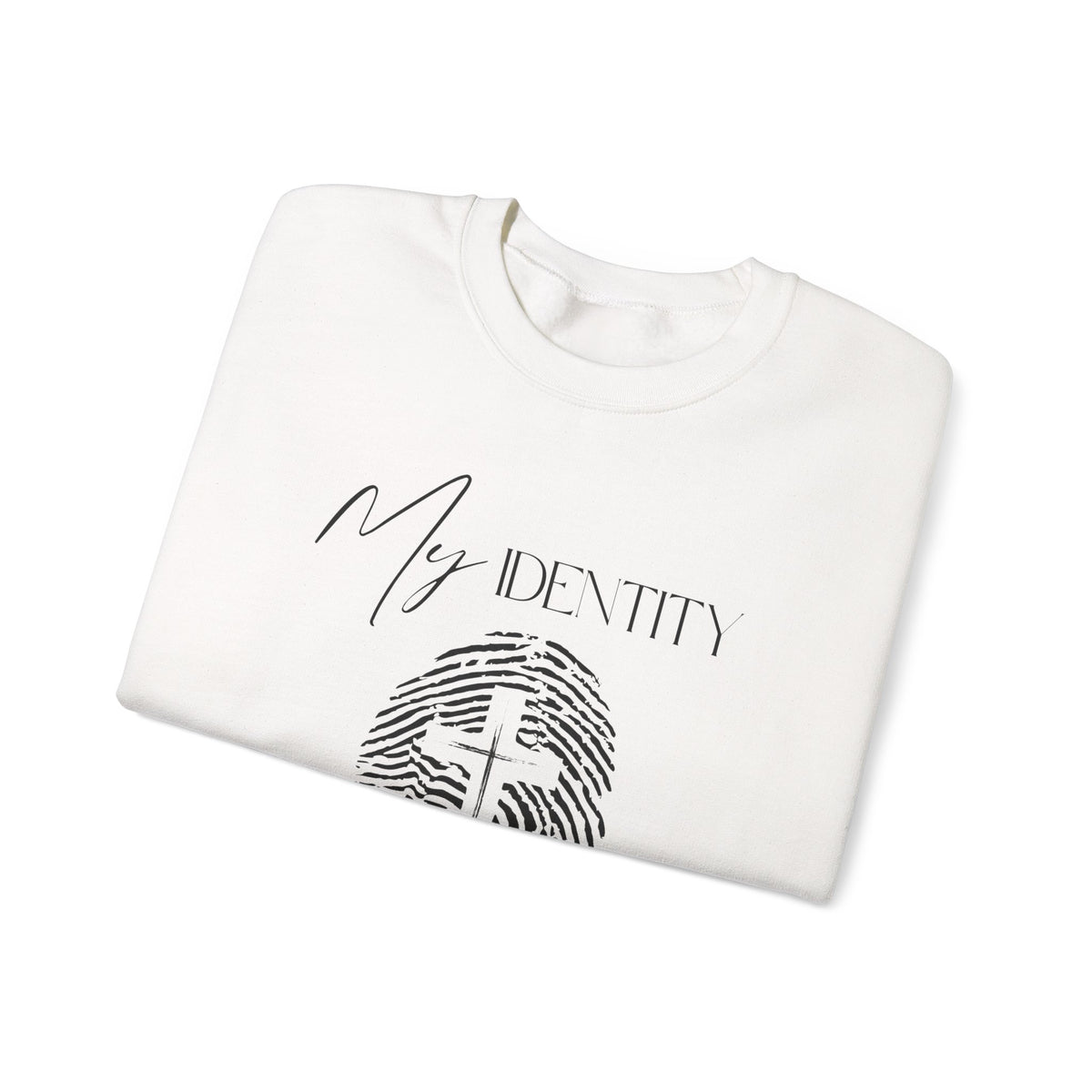 My Identity Is in Christ Fingerprint Sweatshirt