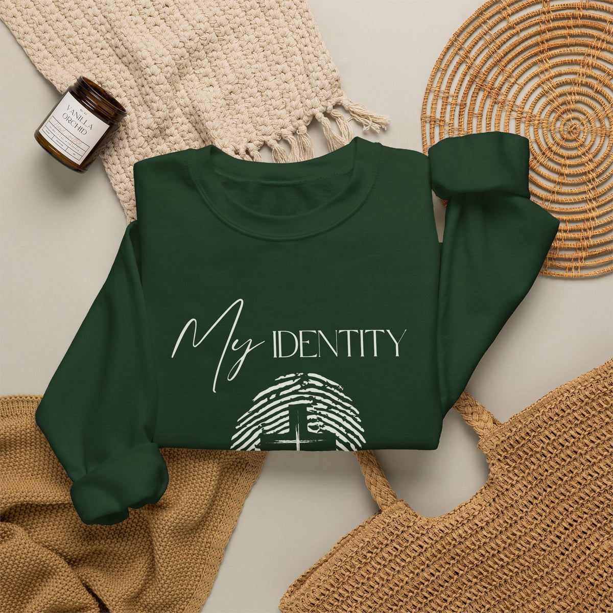My Identity Is in Christ Fingerprint Sweatshirt