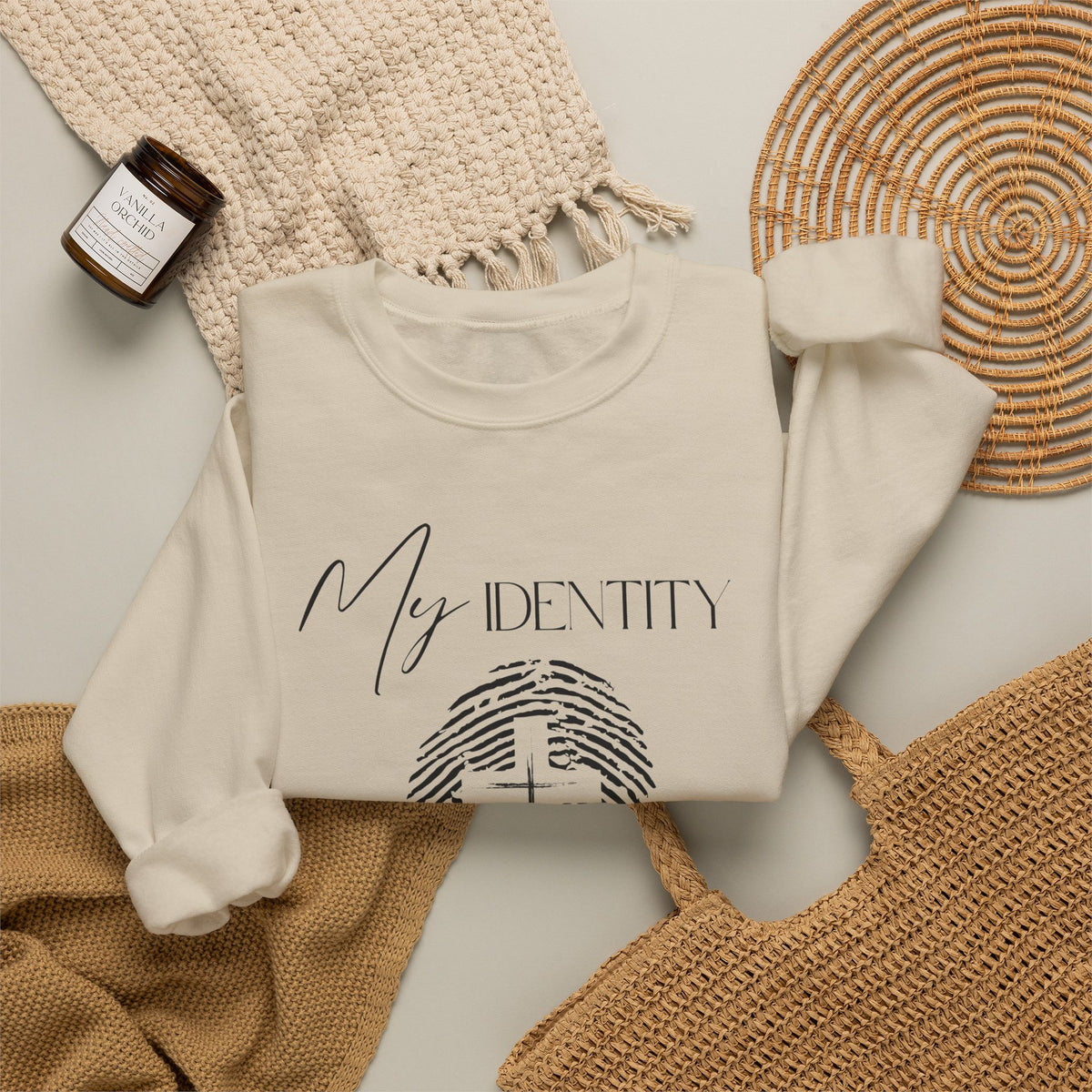 My Identity Is in Christ Fingerprint Sweatshirt