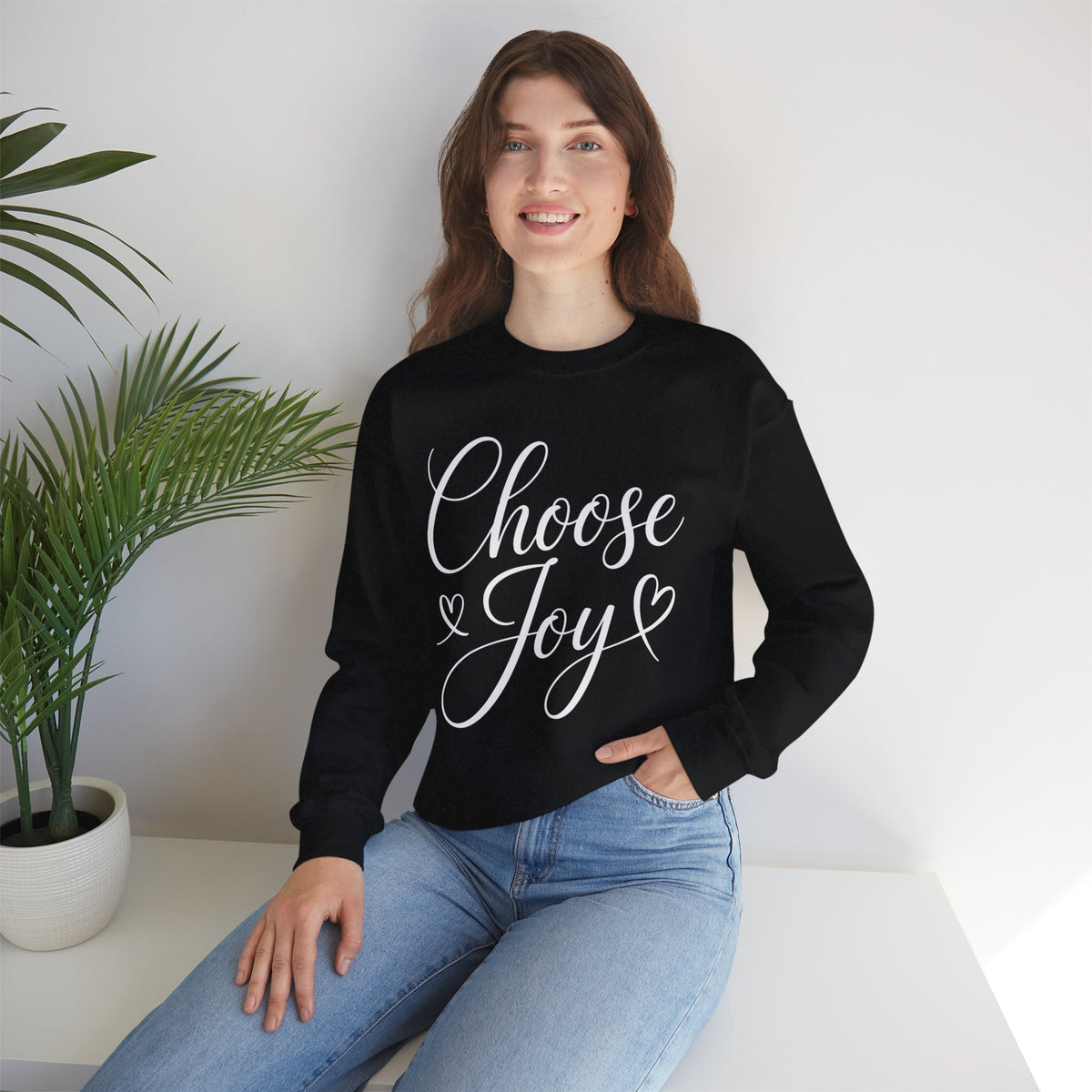 Choose Joy Inspirational Crewneck Sweatshirt