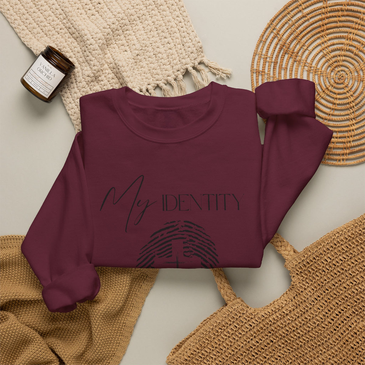 My Identity Is in Christ Fingerprint Sweatshirt