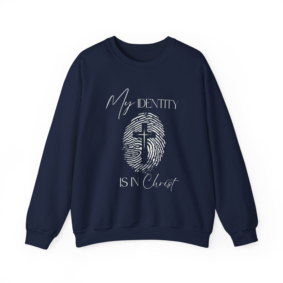 My Identity Is in Christ Fingerprint Sweatshirt