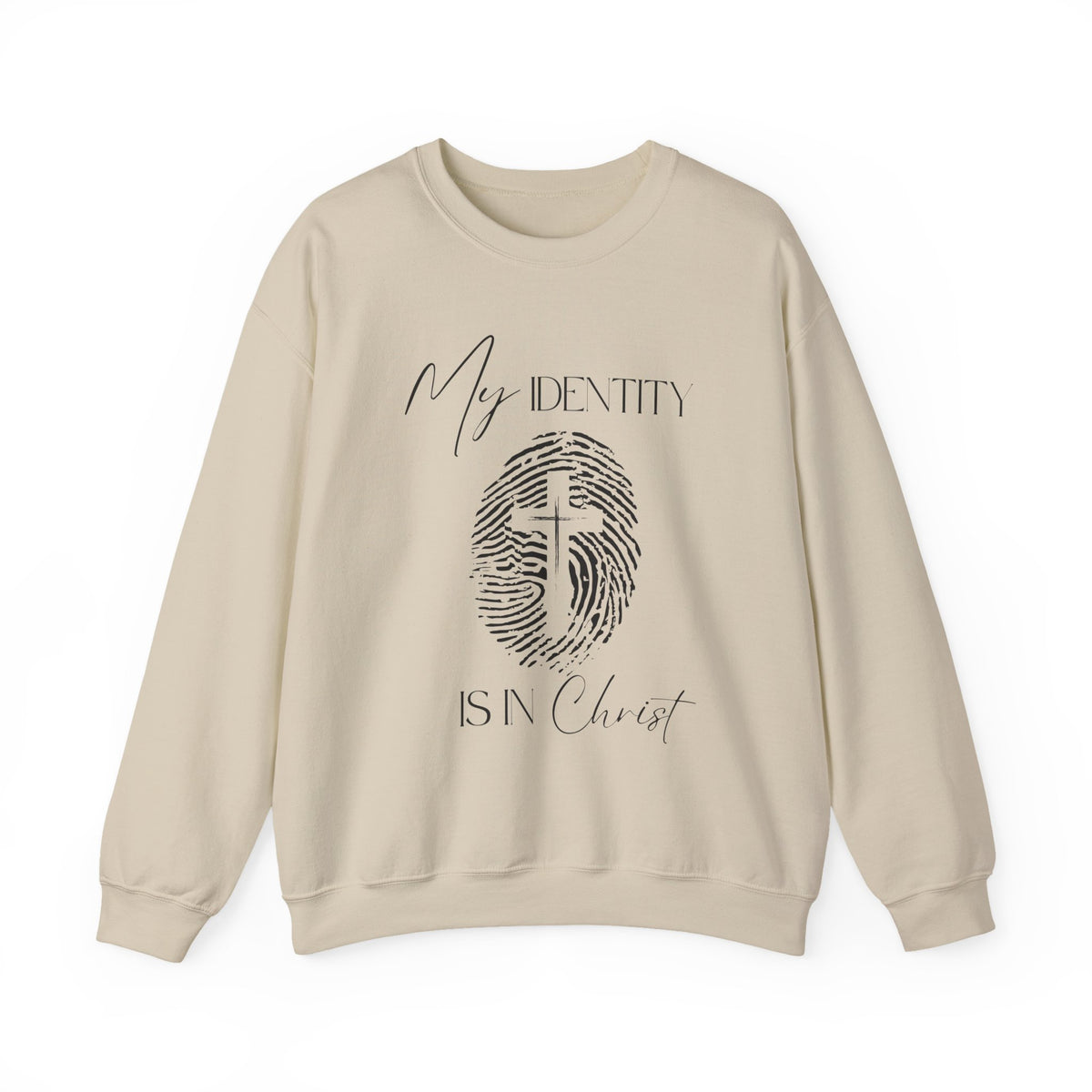My Identity Is in Christ Fingerprint Sweatshirt