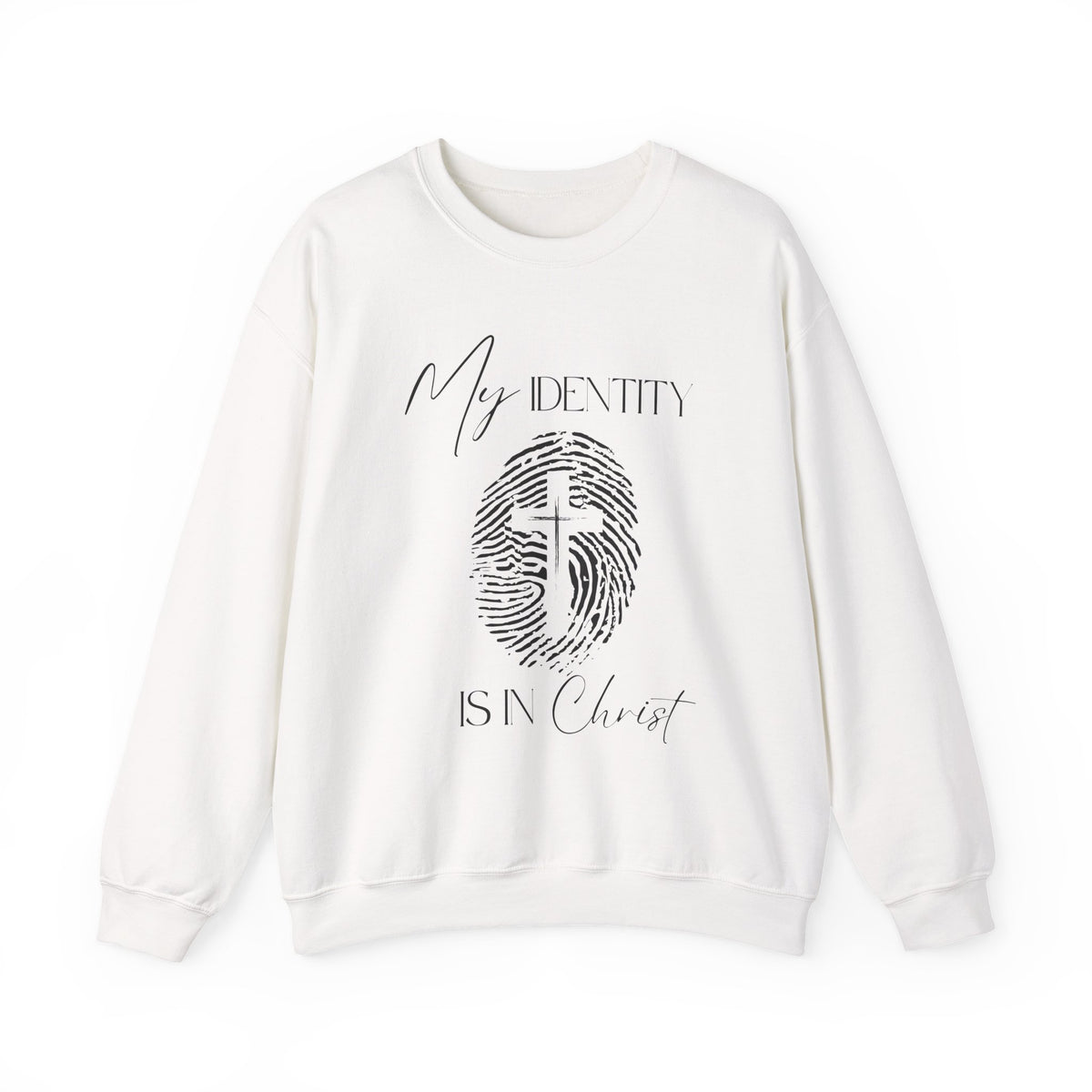 My Identity Is in Christ Fingerprint Sweatshirt