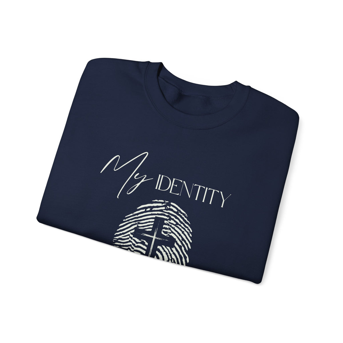 My Identity Is in Christ Fingerprint Sweatshirt