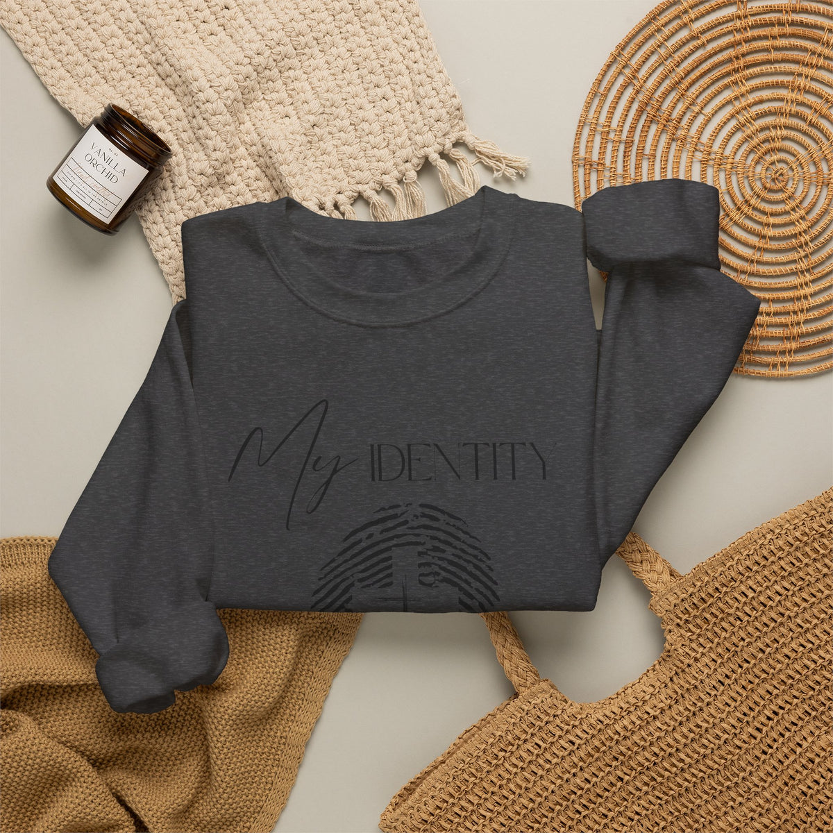 My Identity Is in Christ Fingerprint Sweatshirt
