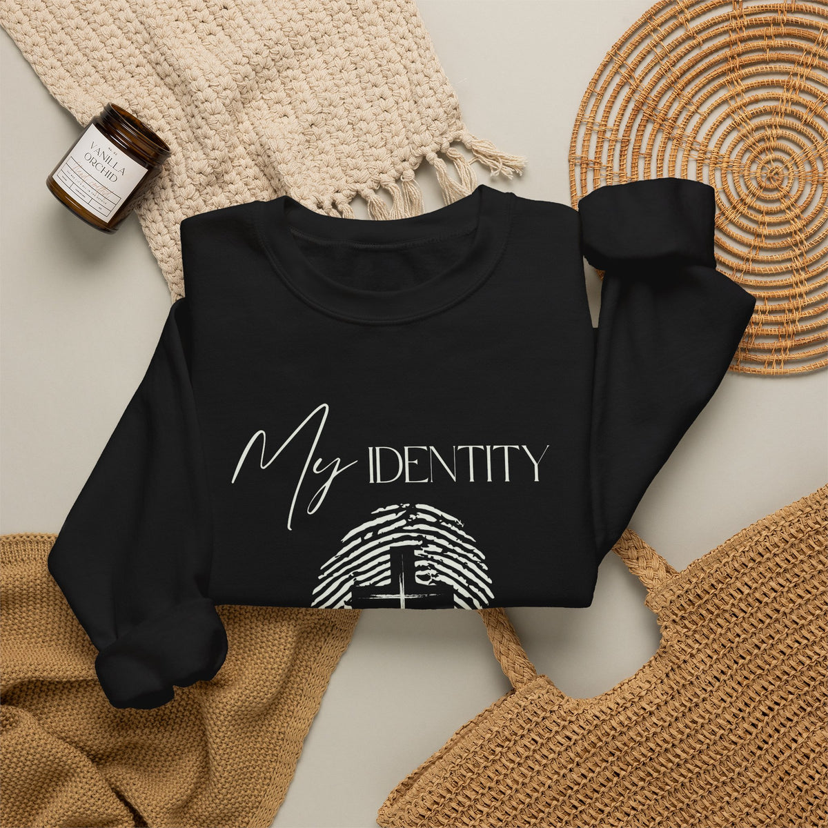 My Identity Is in Christ Fingerprint Sweatshirt
