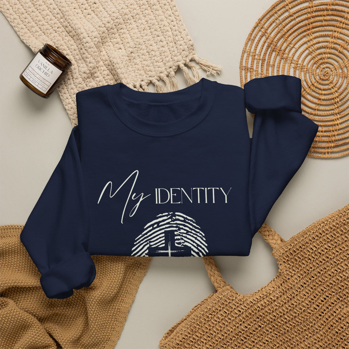 My Identity Is in Christ Fingerprint Sweatshirt