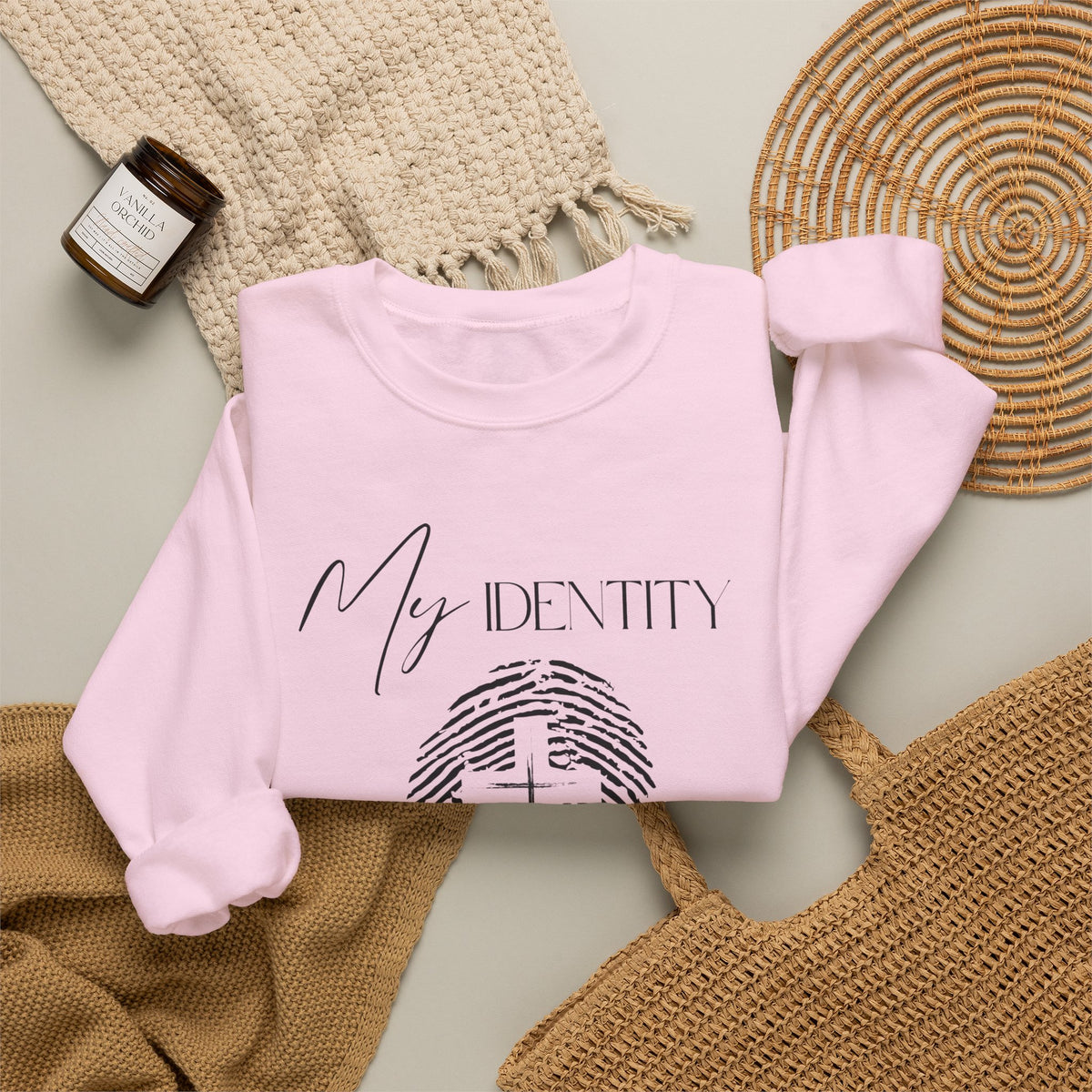 My Identity Is in Christ Fingerprint Sweatshirt