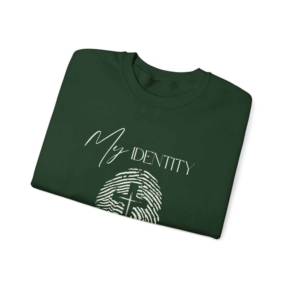 My Identity Is in Christ Fingerprint Sweatshirt