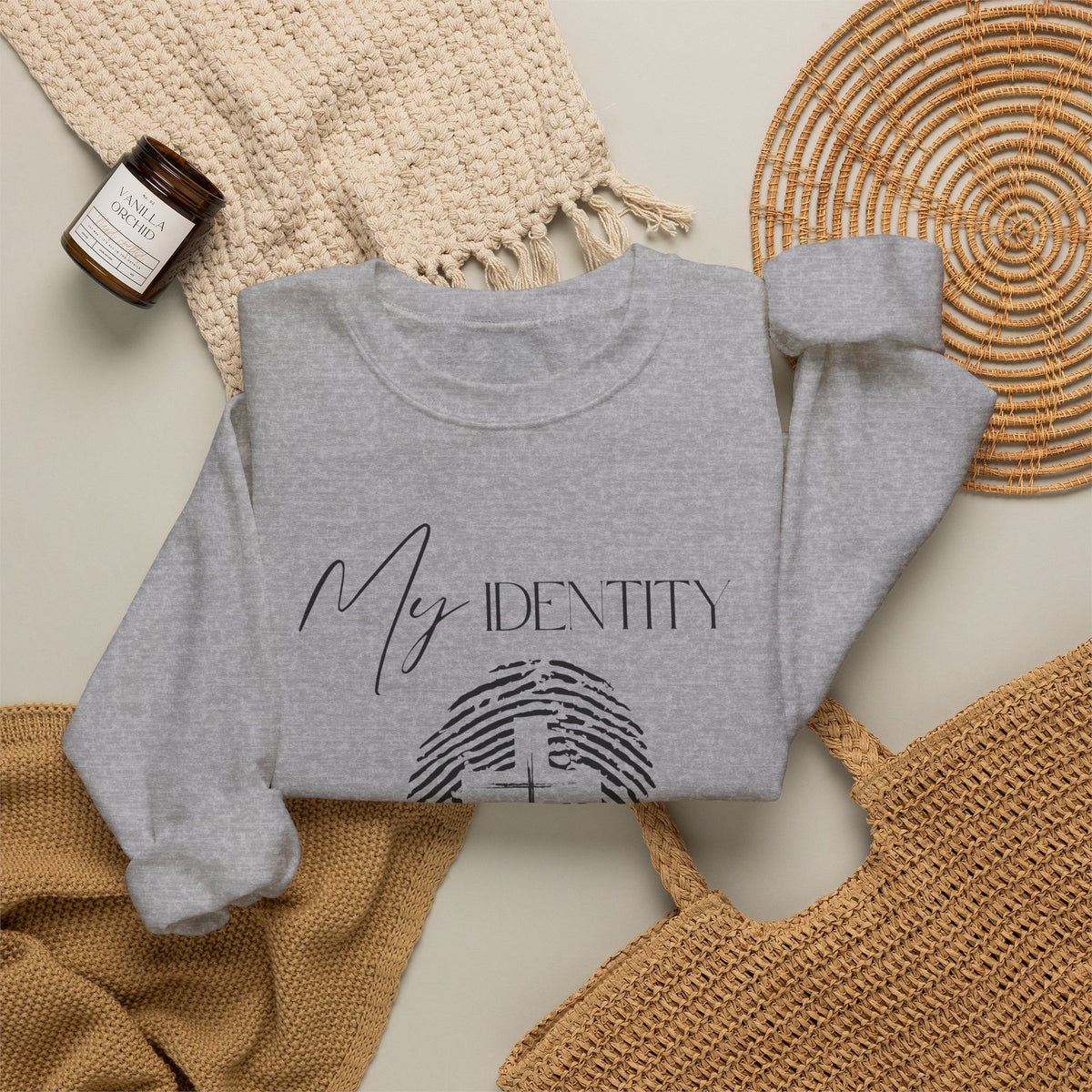 My Identity Is in Christ Fingerprint Sweatshirt