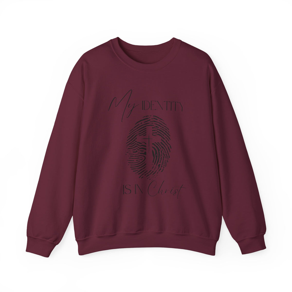 My Identity Is in Christ Fingerprint Sweatshirt