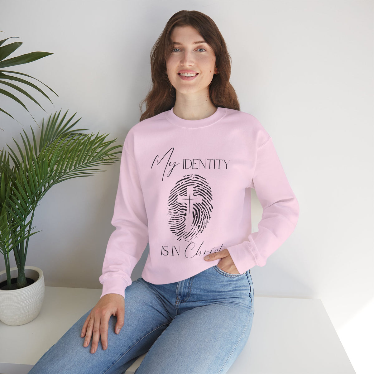 My Identity Is in Christ Fingerprint Sweatshirt