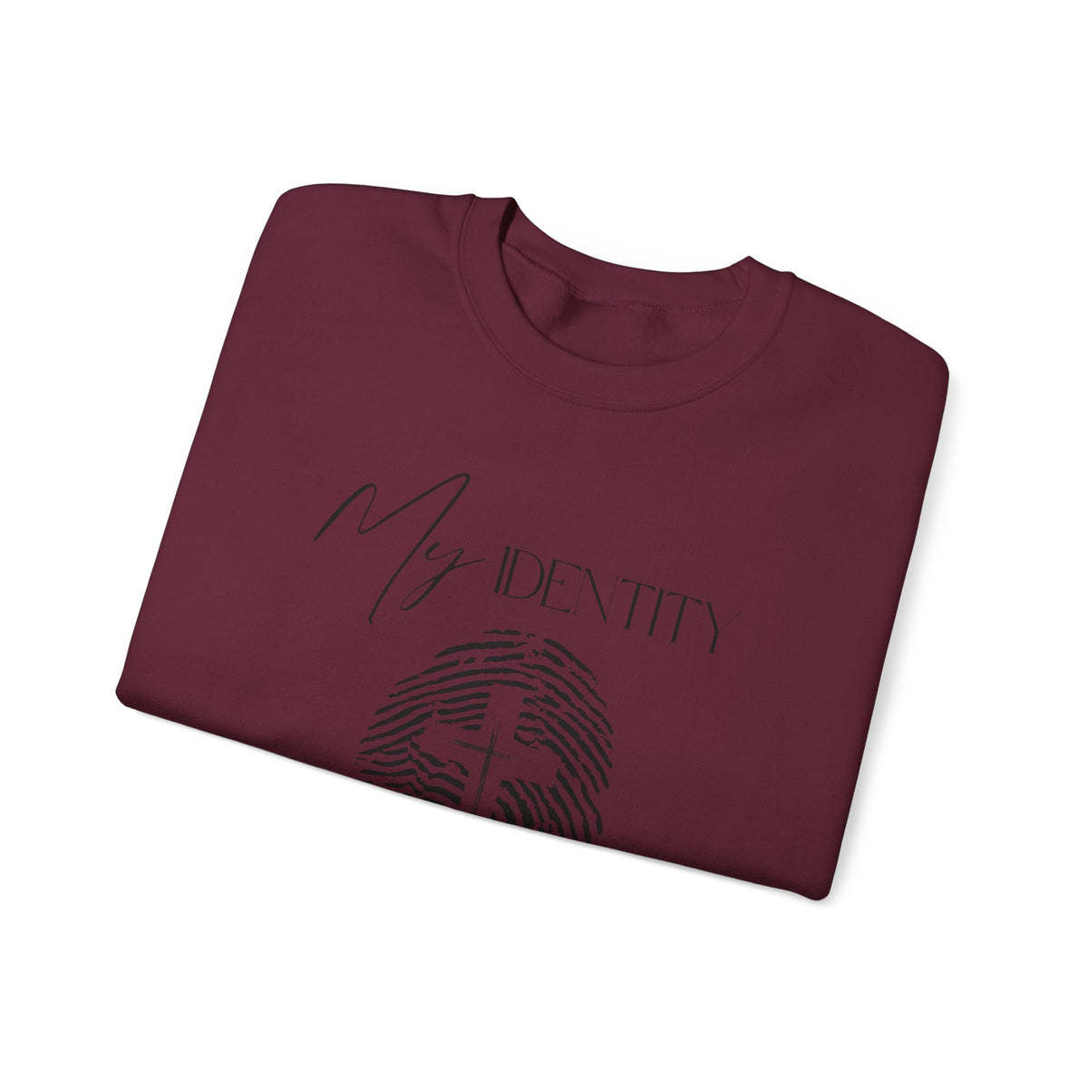 My Identity Is in Christ Fingerprint Sweatshirt