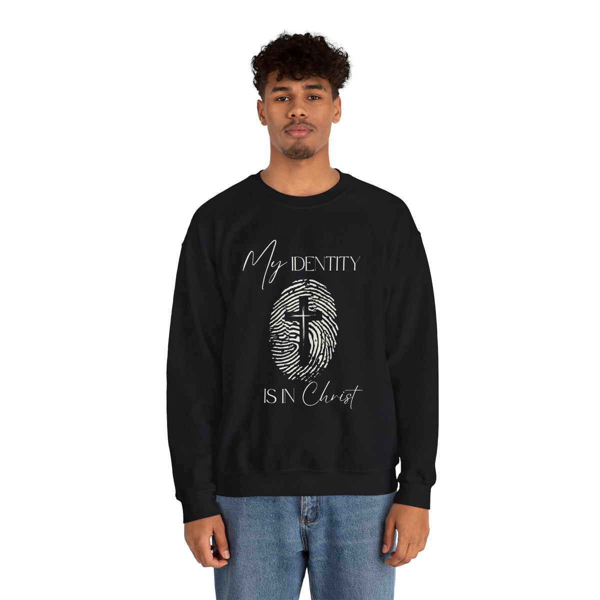 My Identity Is in Christ Fingerprint Sweatshirt